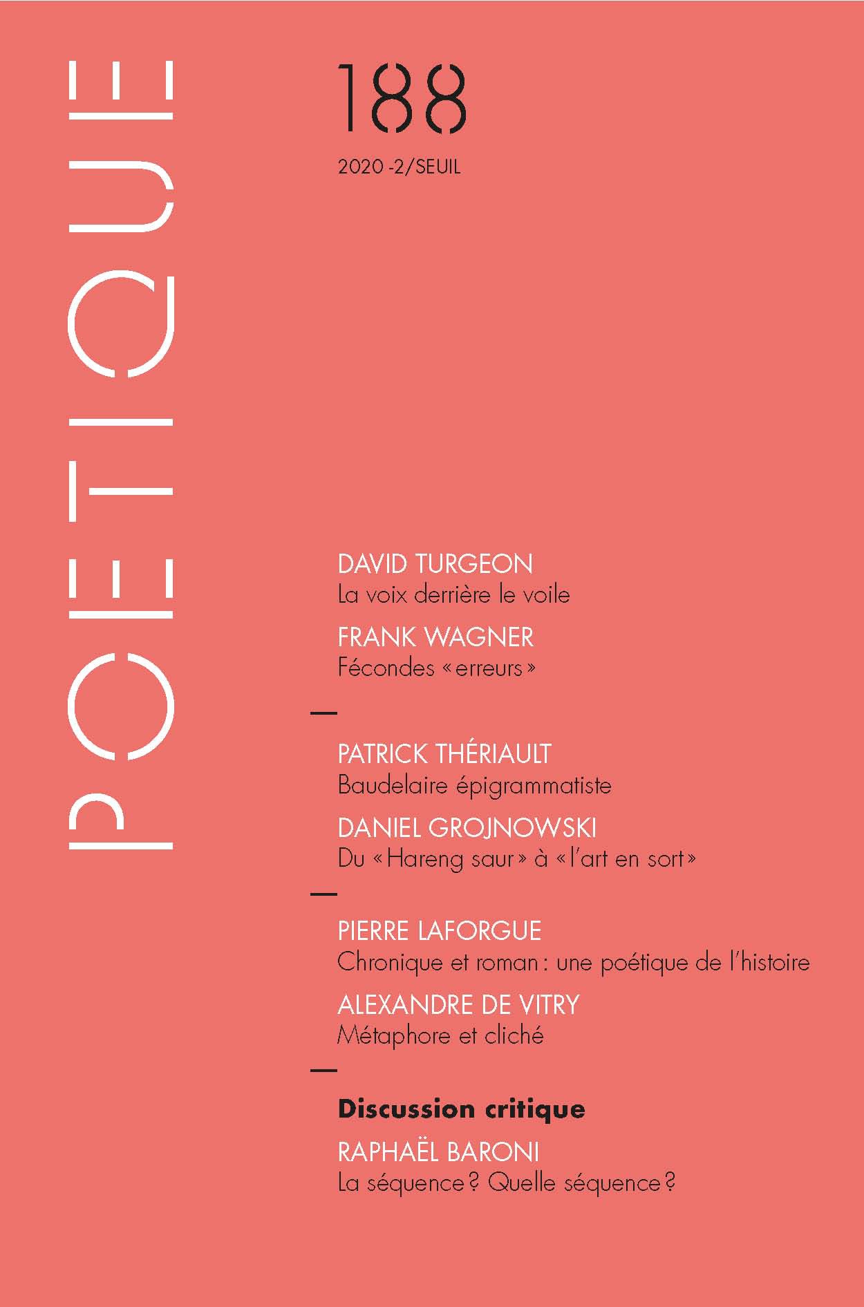 Baudelaire épigrammatiste À propos des Amœnitates Belgicæ Patrick Thériault Dans Poétique 2020/2 (n° 188), pages 189 à 209